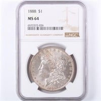 1888 Morgan Dollar NGC MS64