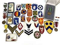 VINTAGE MILITARY PATCHES & MEDALS