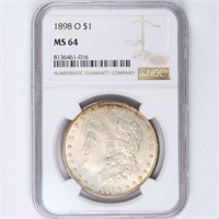 1898-O Morgan Dollar NGC MS64