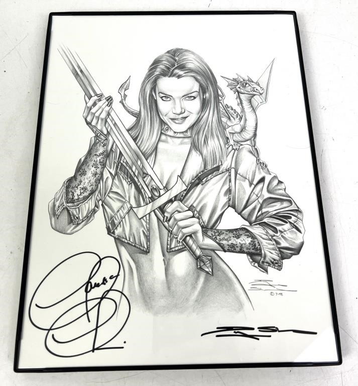 SIGNED BY CLAUDIA CHRISTIAN AND ARTIST