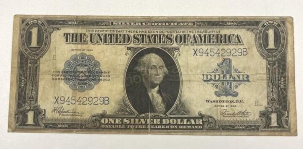 1923 $1 Horse Blanket Lg Size Silver Certificate