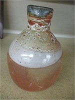 Vintage Ceramic Stoneware Vase signed