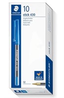 STAEDTLER 10PCS Blue Ballpoint Pens