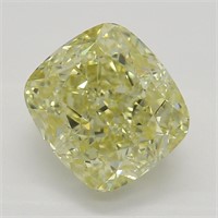 2.05ct,Yellow/VS2,Cushion cut GIA Diamond