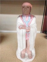 Ceramic Statue of a Native American Man