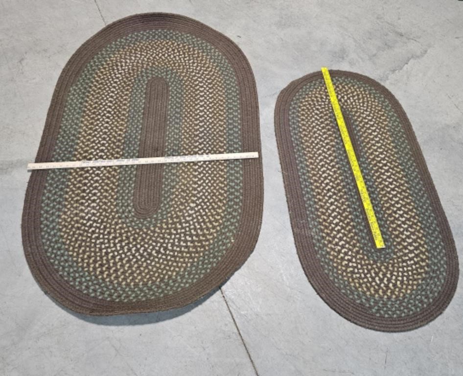 2 braided rugs