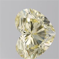 10.13ct,Yellow/VS1,Heart cut GIA Diamond