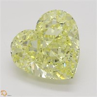 2.01ct,Int. Yellow/IF,Heart cut GIA Diamond