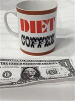 Vtg diet coffee mug cup