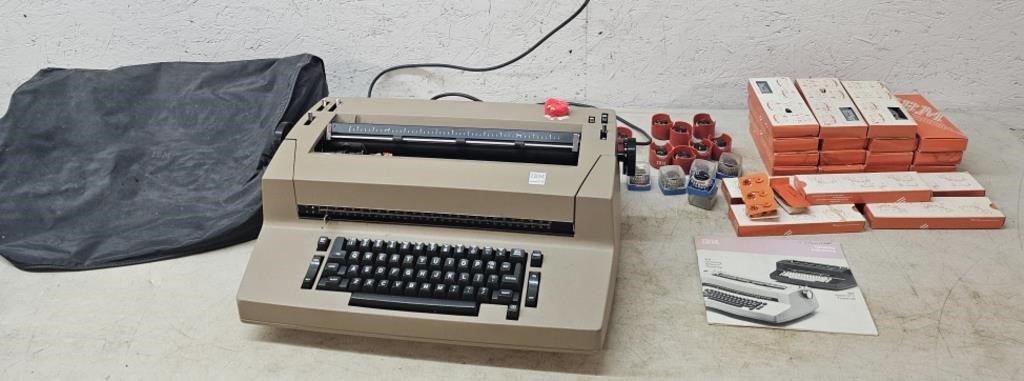 IBM typewriter w/supplies