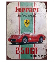 Retro "Ferrari" Tin Sign