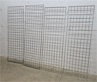 4 pieces wire gridwall display 24"75"