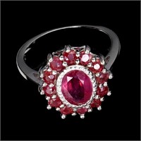 Natural Red Ruby  Ring