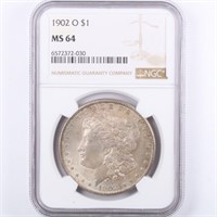 1902-O Morgan Dollar NGC MS64