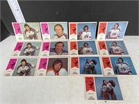13 1974 Opeechee hockey cards
