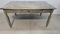 Early 1 drawer farm table 59"35"29"
