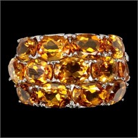 Natural Unheated Oval Citrine Ring