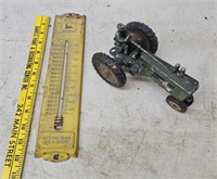John Deere thermometer and tractor