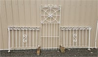 3pc iron gate and railings 2- 48"42" 1- 32"76"
