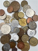 Unsearched foreign coins
