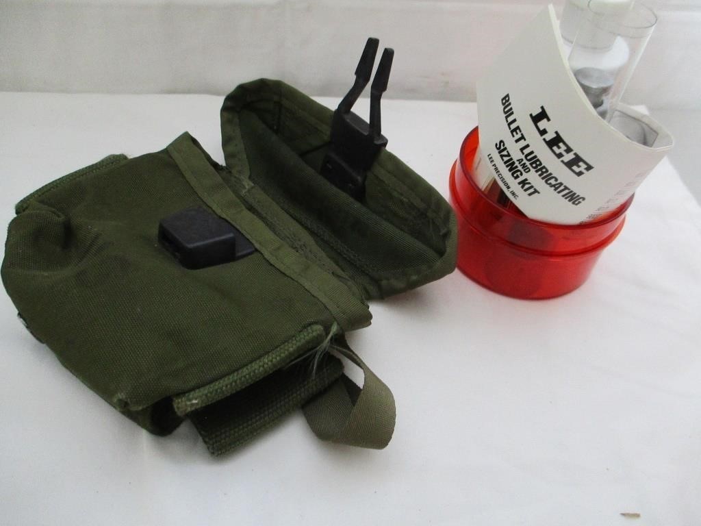 Vintage US Army Ammo pouch and Bullet sizing Kit