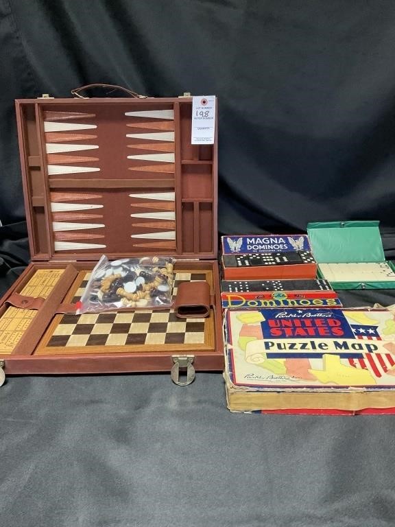 VTG Games ! Dominoes, US Puzzle Map,