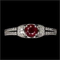 Natural Pigeon Blood Ruby Ring