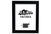 US Art Frames 14x17 Black 1 Inch Flat MDF Wood