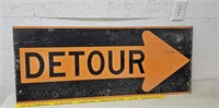 Detour arrow sign 1 of 2