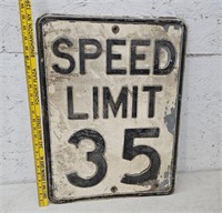 Embossed speed limit sign 2 of 2
