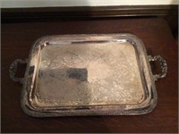 Large Plated Serving Tray
