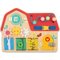 TOOKYLAND Wooden Busy Board - Montessori Activity