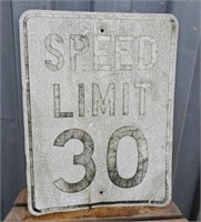 Speed limit 30 sign 18"24"