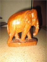 Vintage Wooden African Elephant statute