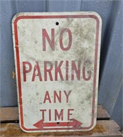 No parking anytime sign 12"18"