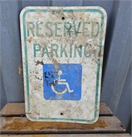 Handicap sign 12"18"