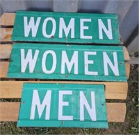 Women and men signs