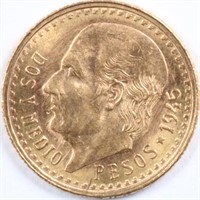 1945 Gold 2.5 Pesos