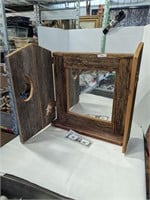 Barn wood mirror tabletop