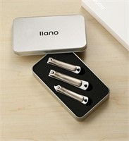 LLANO 3PCS NAIL CLIPPERS SET STAINLESS STEEL WITH