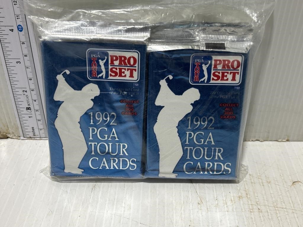 10 packs of 1992 Pro Set PGA tour cards