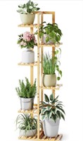 6 TIER 7 POTTED BAMBOO PLANT STANDS FOR INDOOR