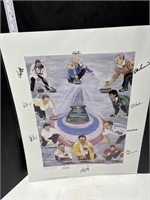 Signed curling poster