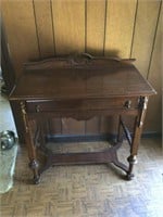 Antique Oak Single Drawer Side Table