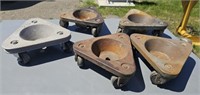 5 heavy casters