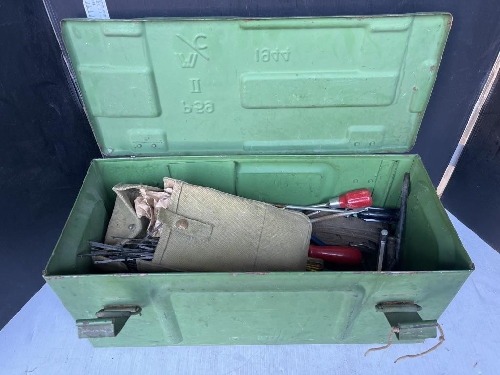 1944 ammo box full of tools