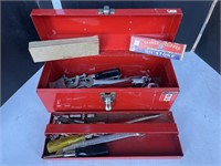 Red mastercraft toolbox w/ contents