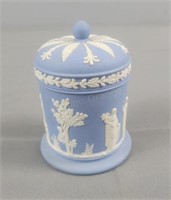 Blue Wedgwood Jasperware Dresser Jar