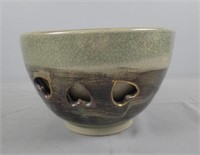 Decorative Glazed Pottery Bowl
