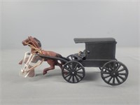 Cast Iron horse and buggy
